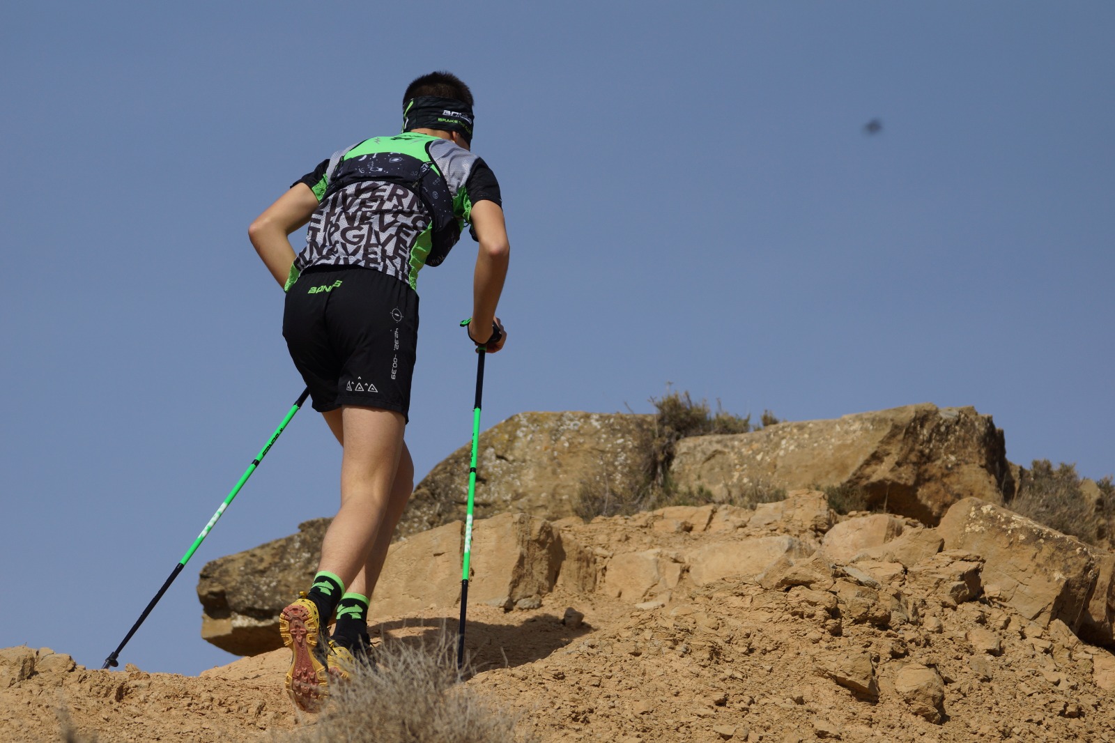 Палки трейловые Ultron Race Carbon Z Green