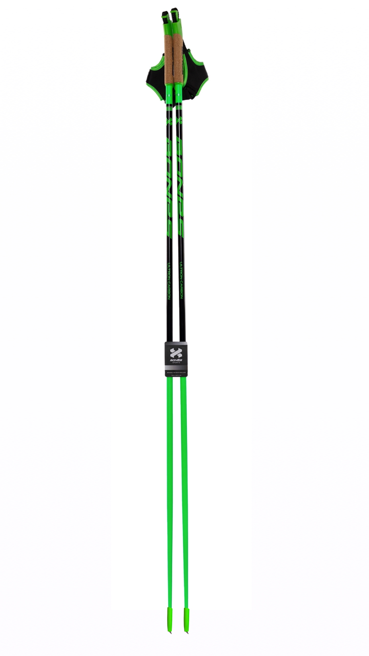 Палки для лыжероллеров Carbon Skiroll Green
